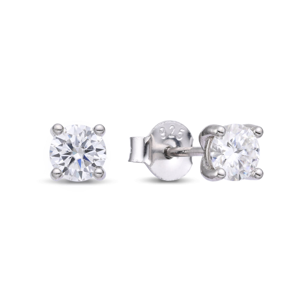 925 Silver Moissanite Earrings 1 CT. VVS1 D Color
