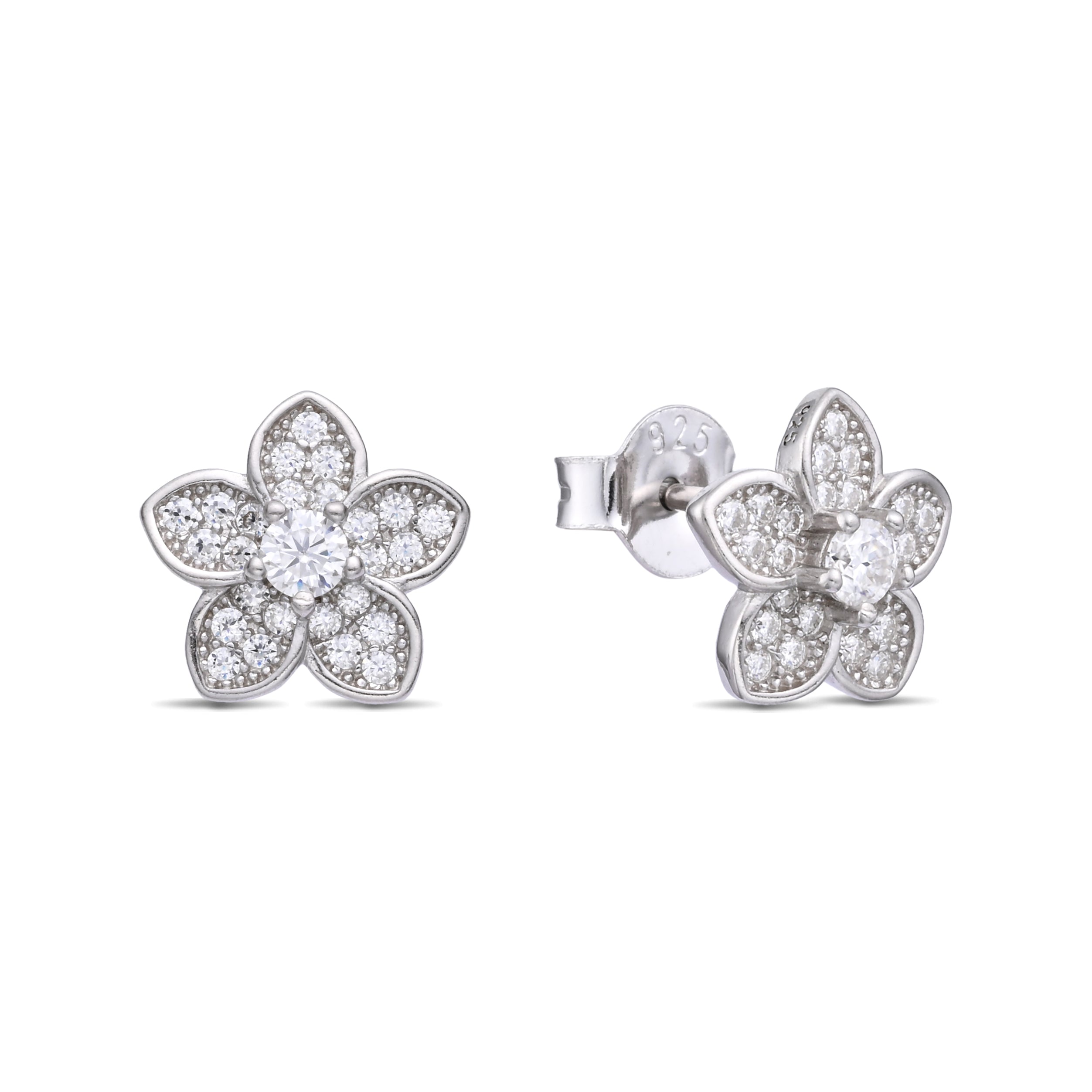 925 Silver Moissanite Earrings 0.55 CT. VVS1 D Color