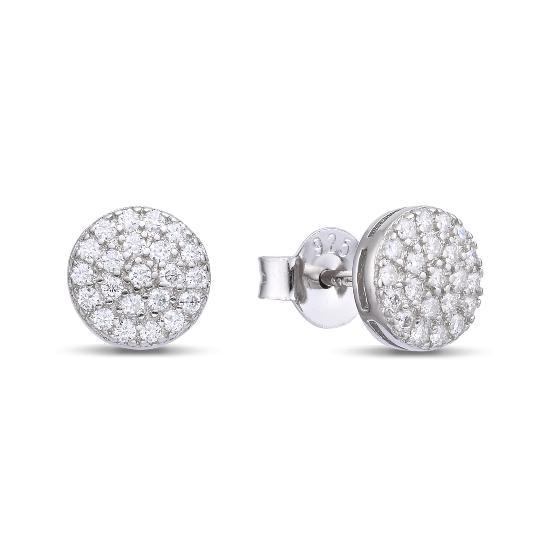 925 Silver Moissanite Earrings 0.4 CT. VVS1 D Color