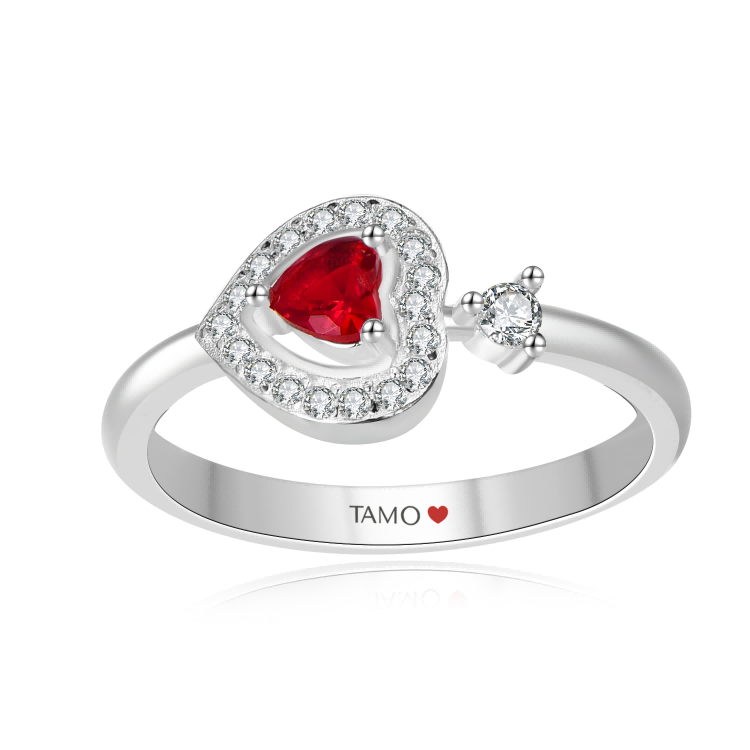 925 Silver Heart Rings