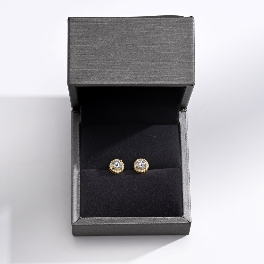 925 Silver Moissanite Earrings 1.16 CT. VVS1 D Color