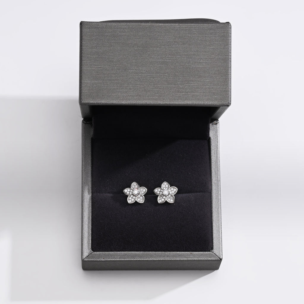 925 Silver Moissanite Earrings 0.55 CT. VVS1 D Color