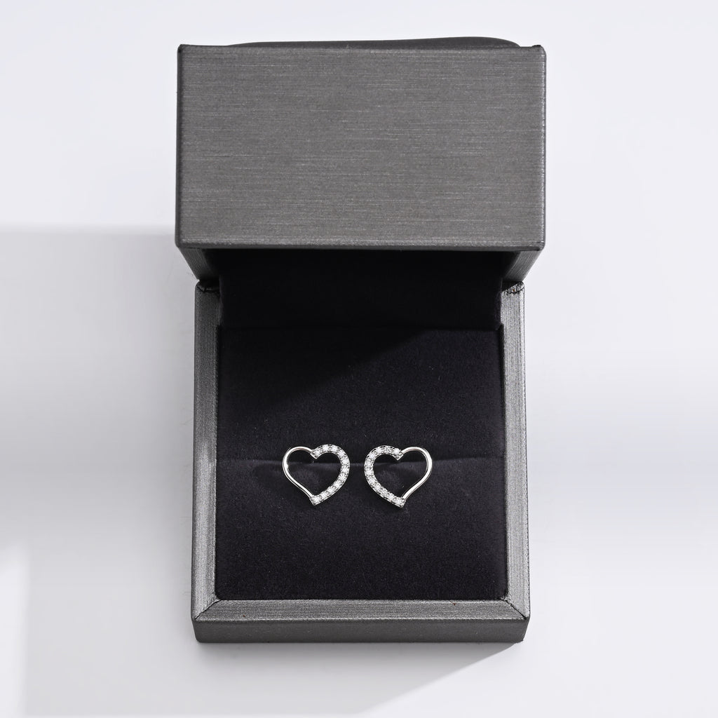 925 Silver Moissanite Earrings 0.2 CT. VVS1 D Color