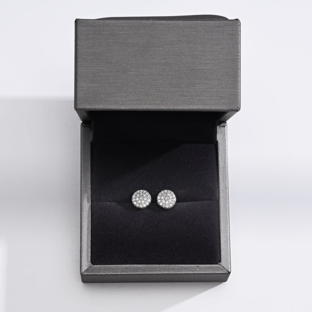 925 Silver Moissanite Earrings 0.4 CT. VVS1 D Color