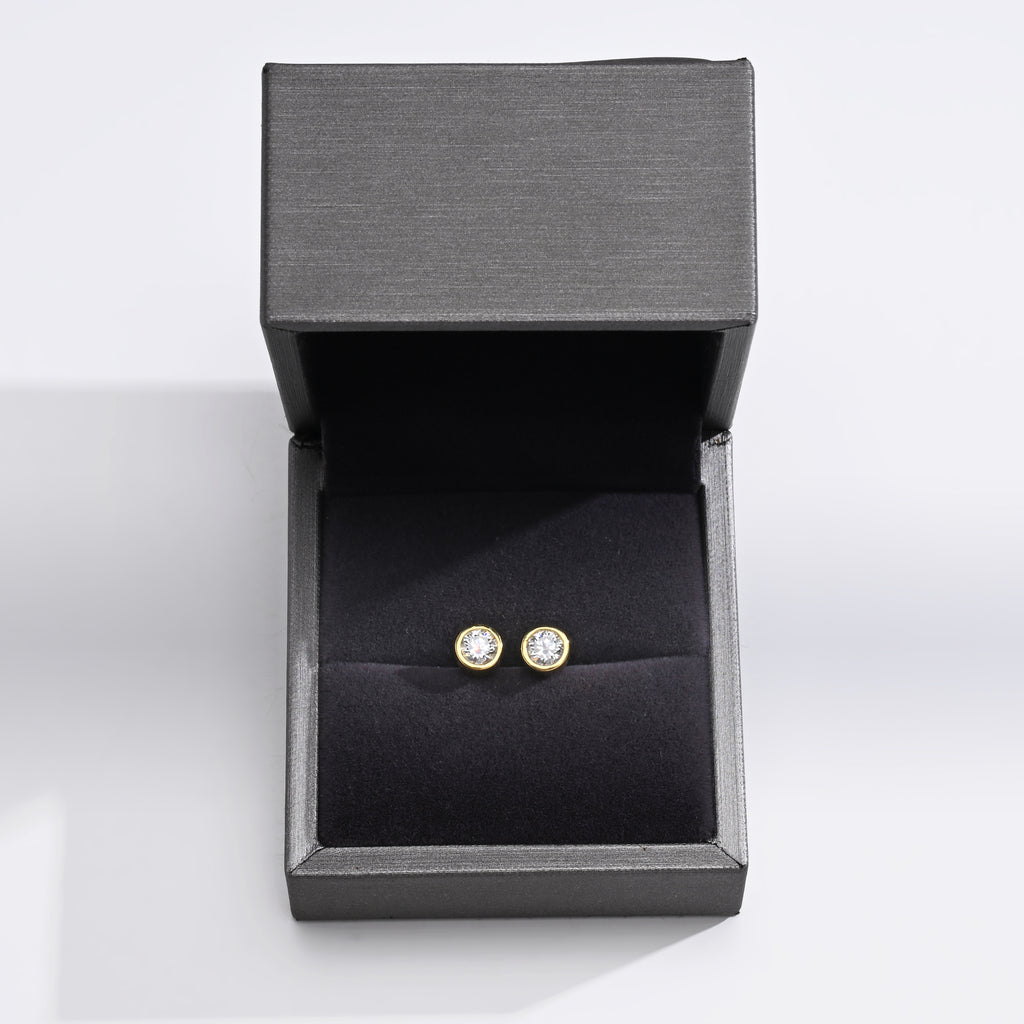 925 Silver Moissanite Earrings D Color VVS1  1 CT