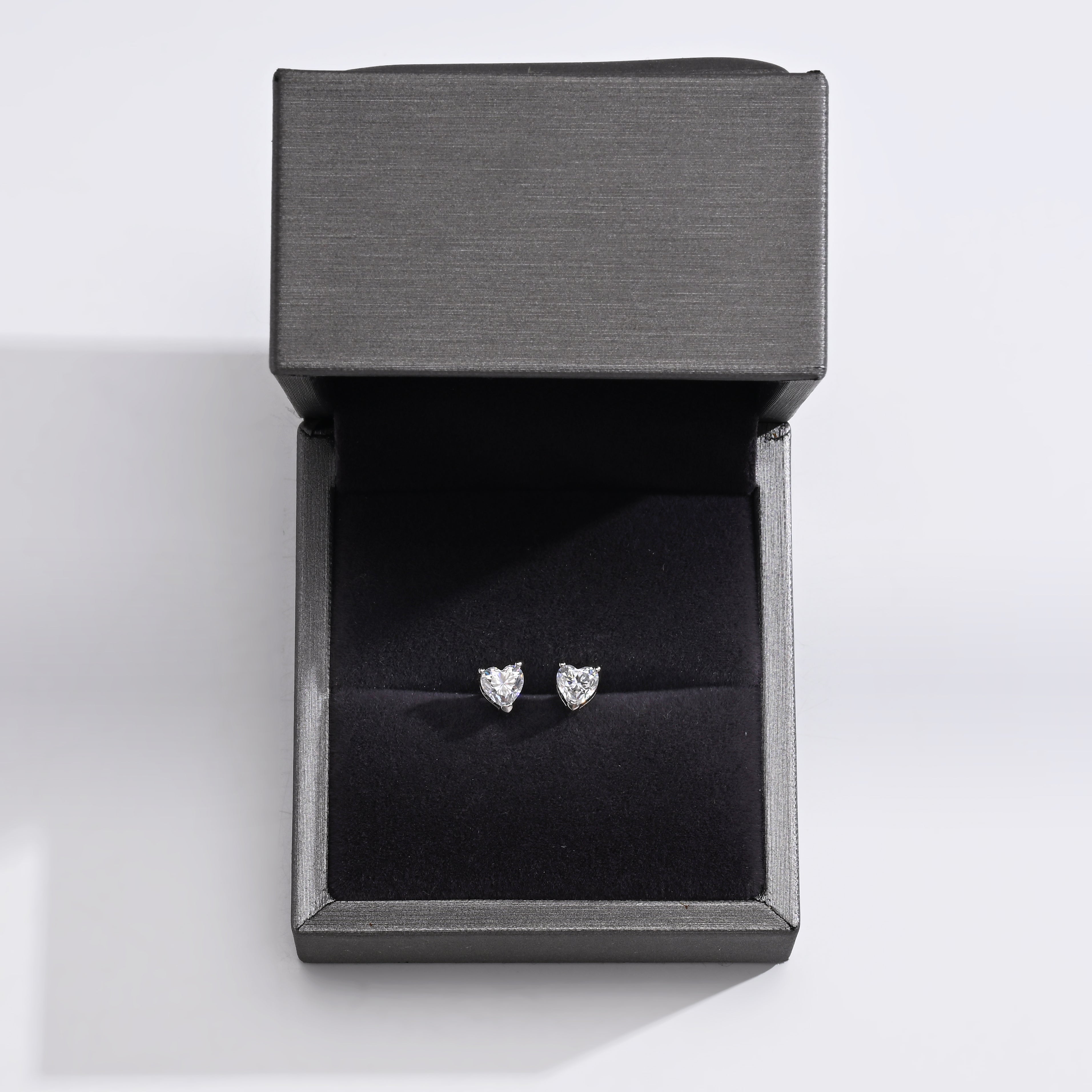 925 Silver Moissanite Earrings D Color VVS1  1 CT