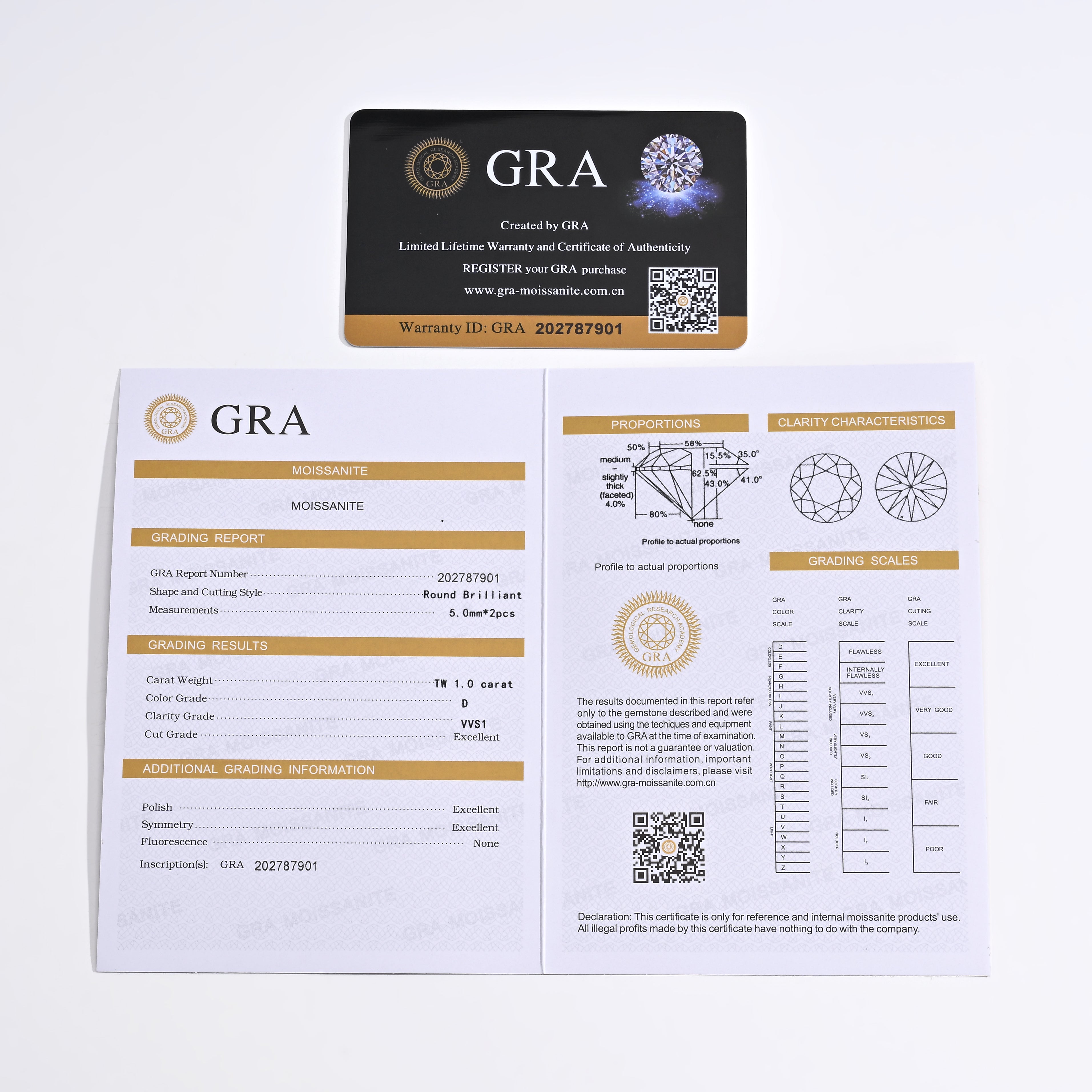 925 Silver Moissanite Earrings D Color VVS1 1 CT