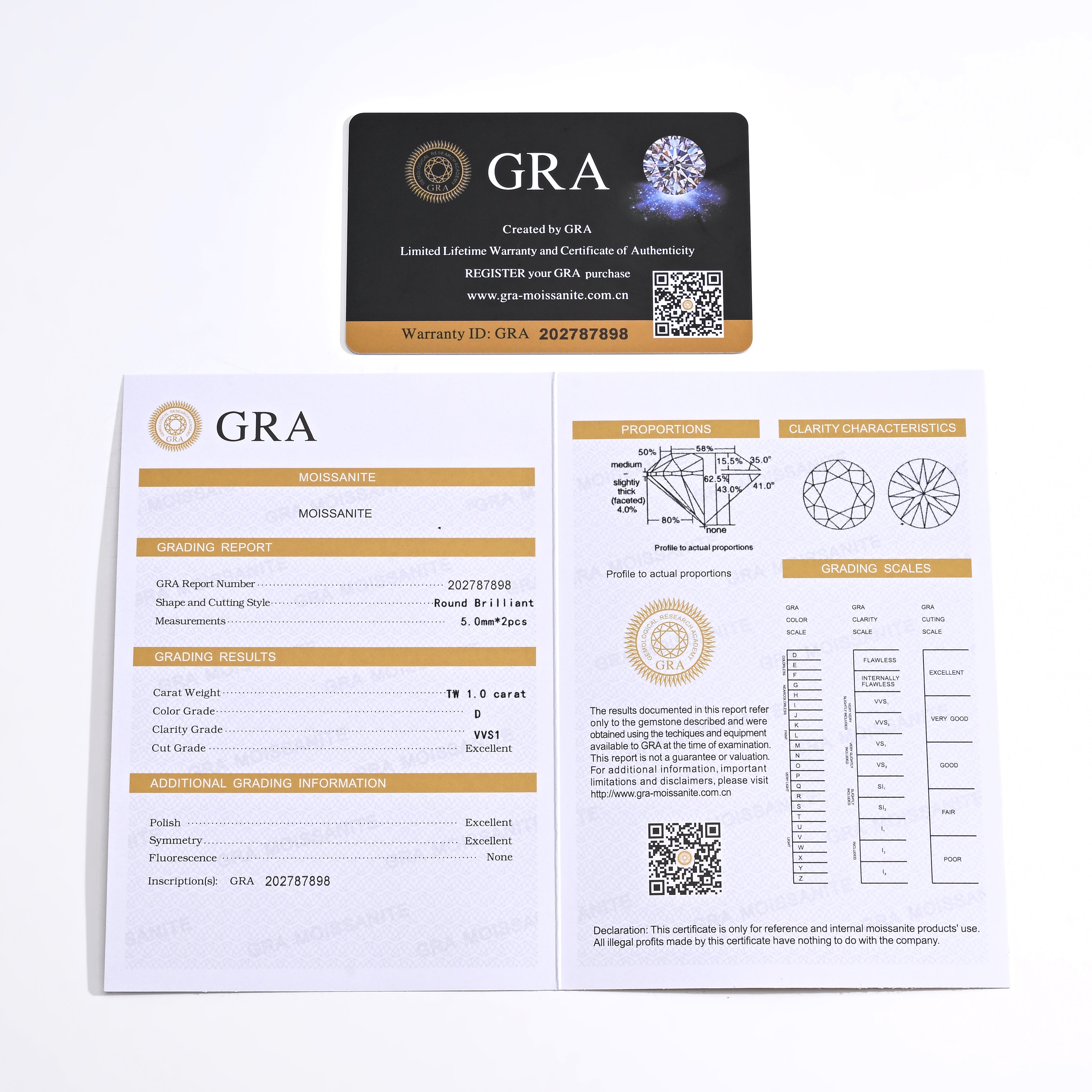 925 Silver Moissanite Earrings D Color VVS1 1 CT