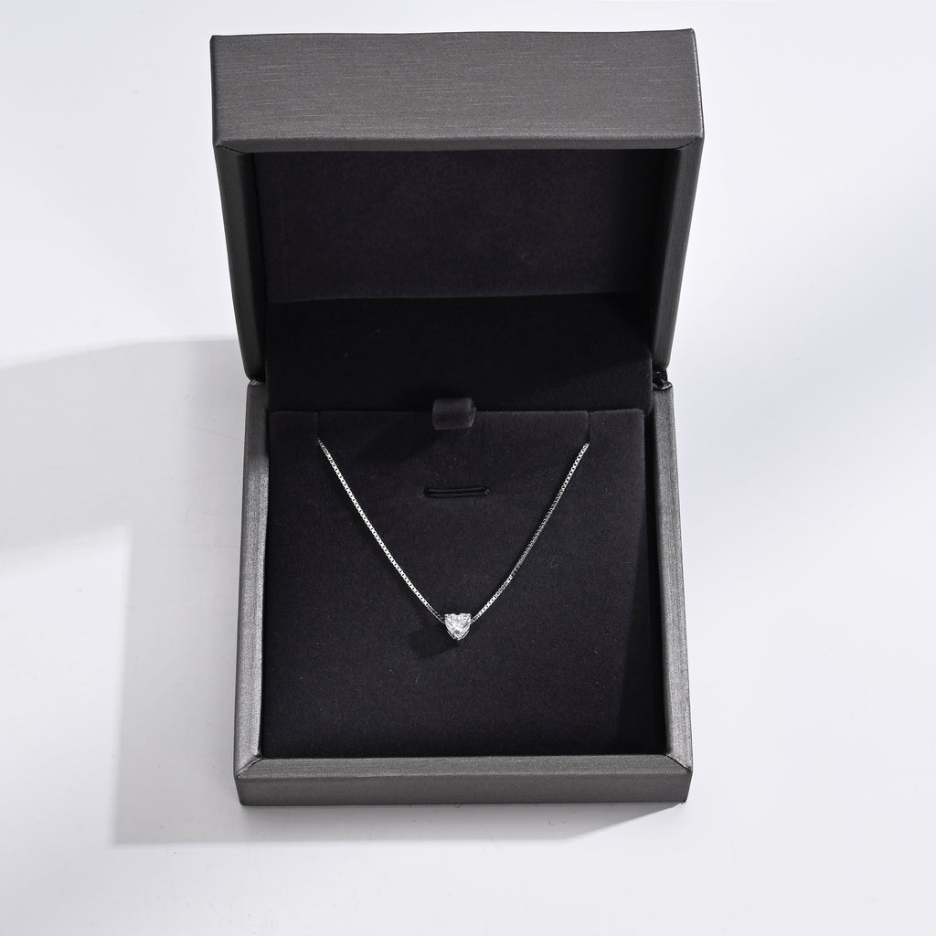 925 Silver Moissanite Necklace 0.5 CT. VVS1 D