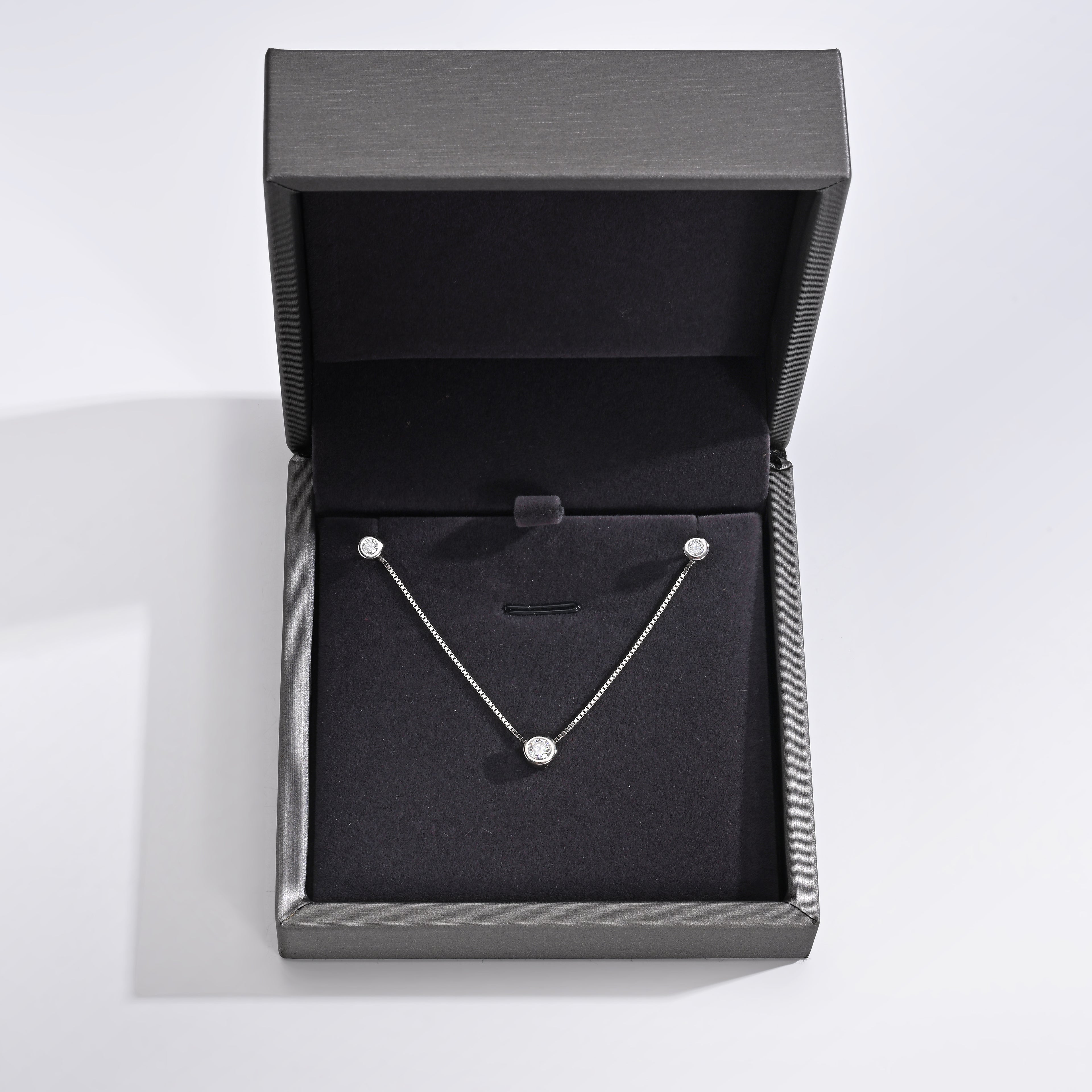 925 Silver Moissanite Earrings & Necklaces  0.5 CT. VVS1 D Color