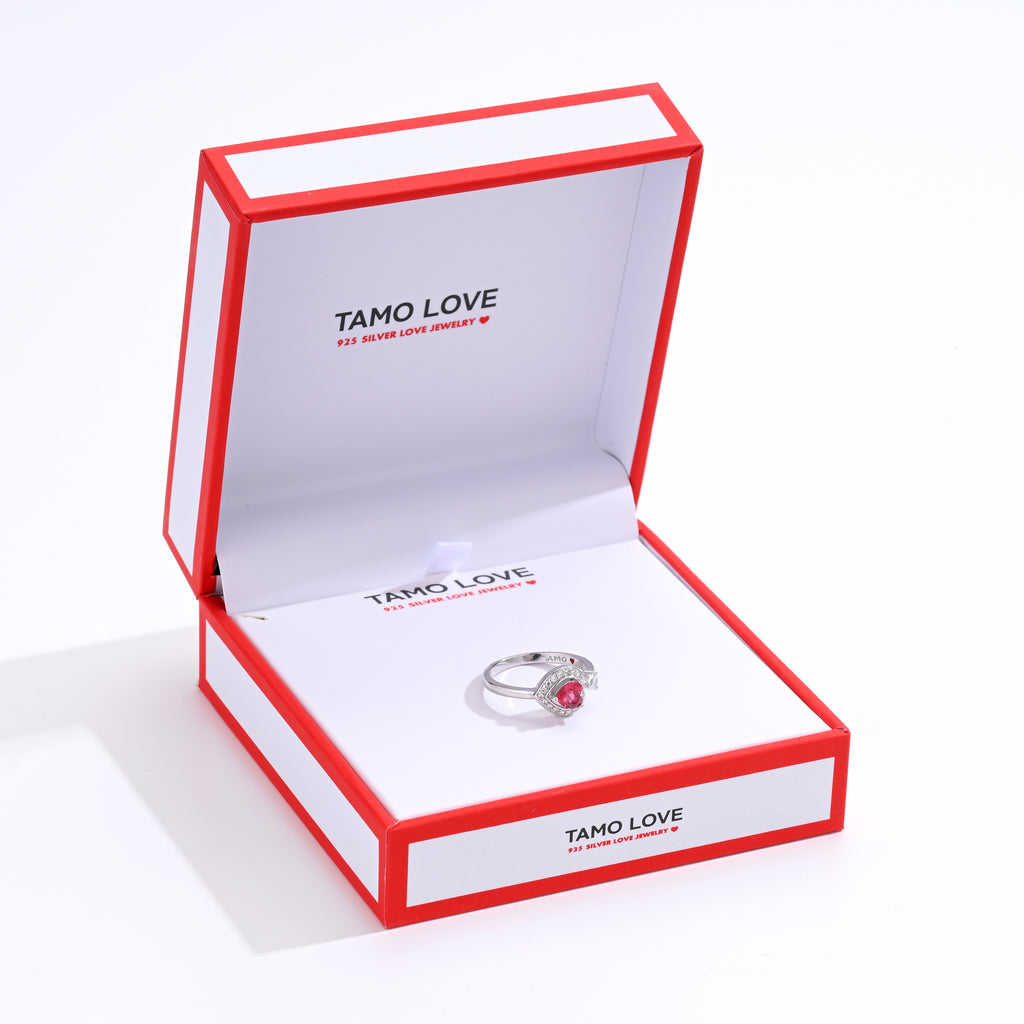 925 Silver Heart Rings