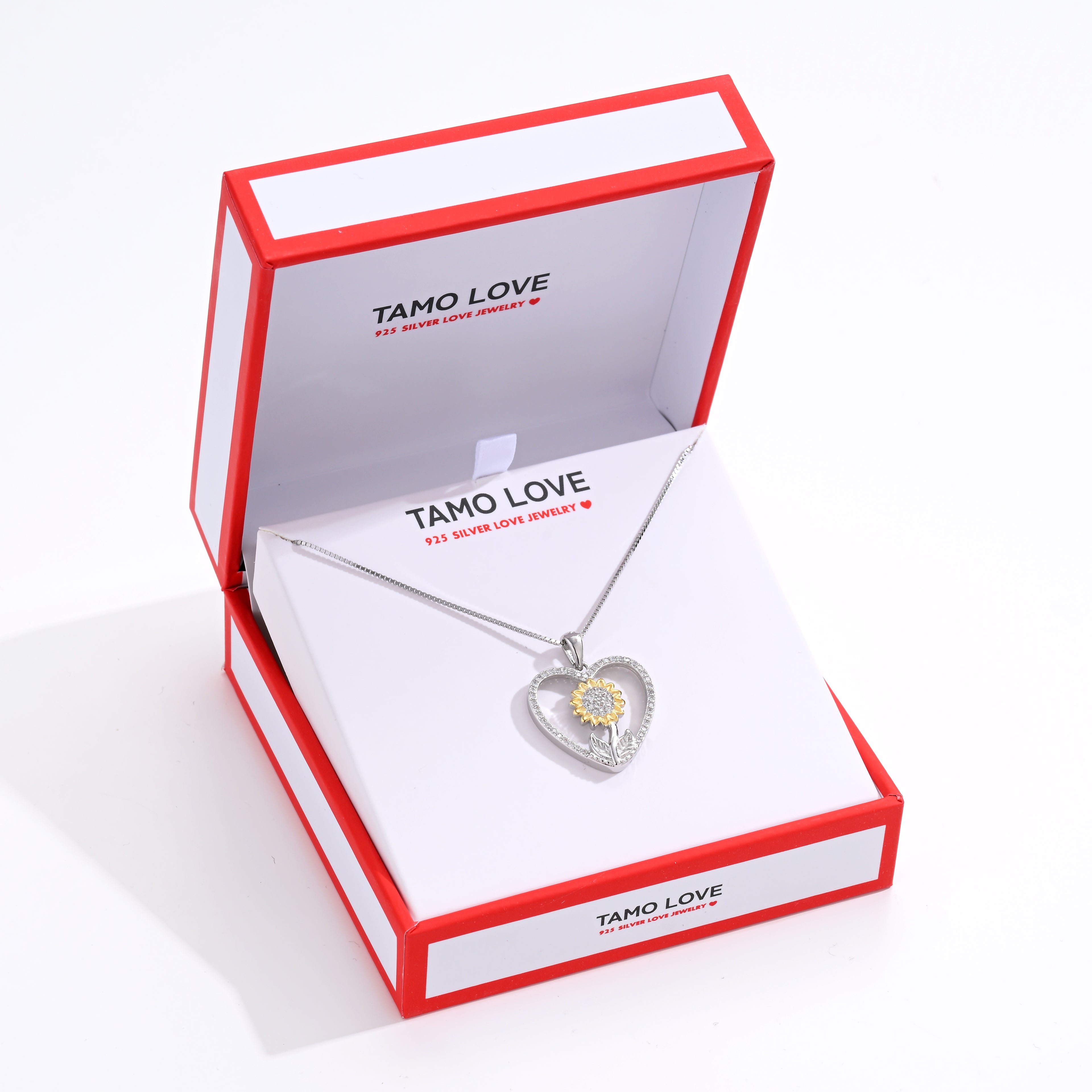 925 Silver Sunflower Necklaces