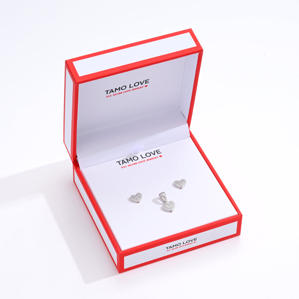 925 Silver Heart Earrings