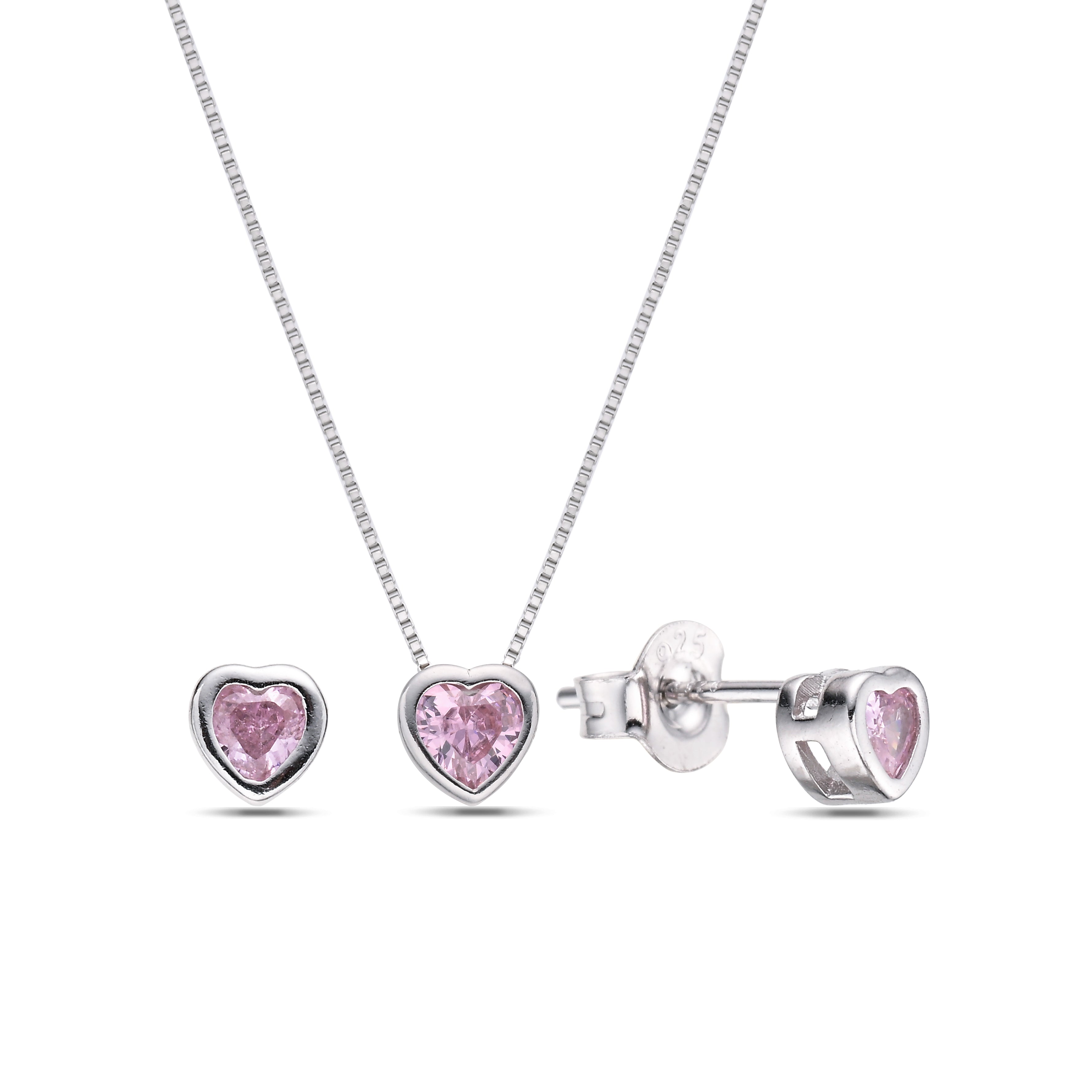 925 Silver Earrings & Necklaces