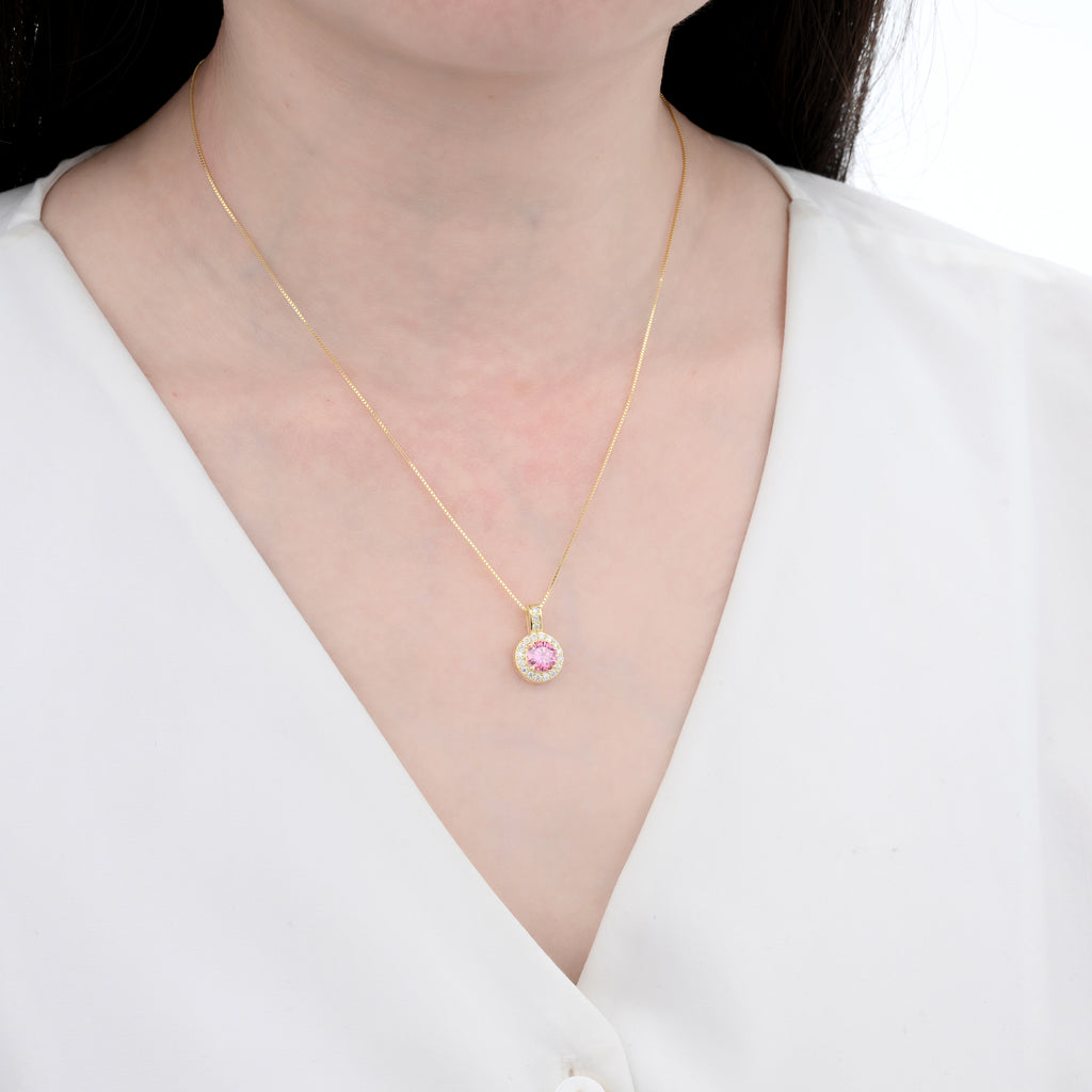 925 Silver Moissanite Necklaces Round 1.028 CT. VVS1 D