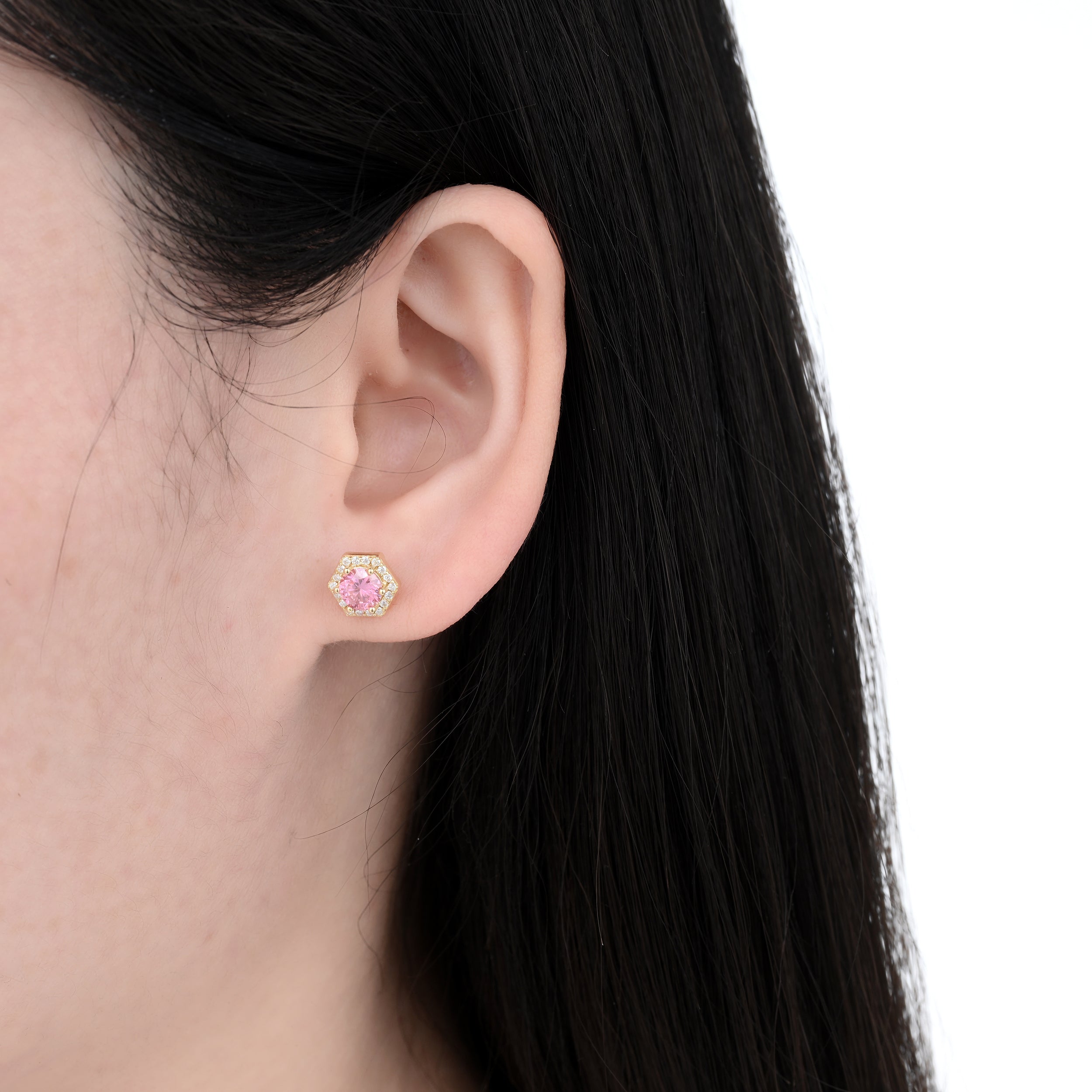 925 Silver Moissanite Earrings Round 1.18 CT. VVS1 D