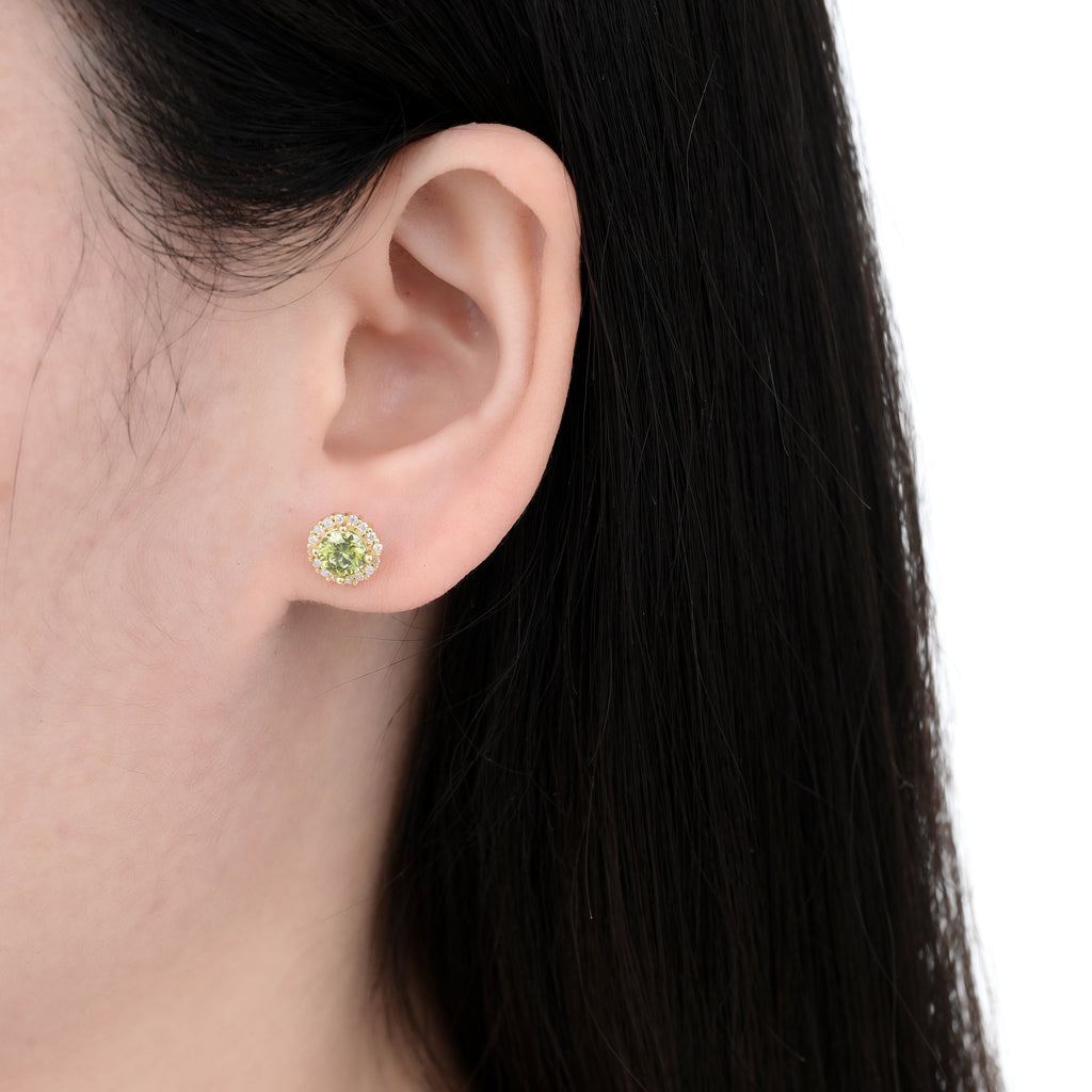 925 Silver Moissanite Earrings Round 1.16 CT. VVS1 D