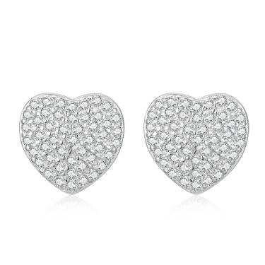 925 Silver Heart Earrings