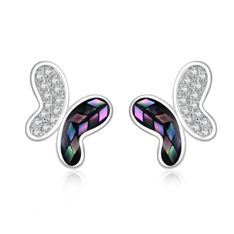 925 Silver Butterfly Earrings