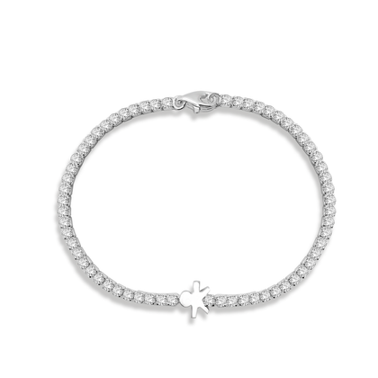 Real 925 Sterling Silver Boy Bracelets Fine Jewelry in Perfect Quality for Women Gift