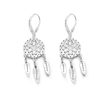 Real 925 Sterling Silver French Lock with Zircon Earrings Fine Jewelry