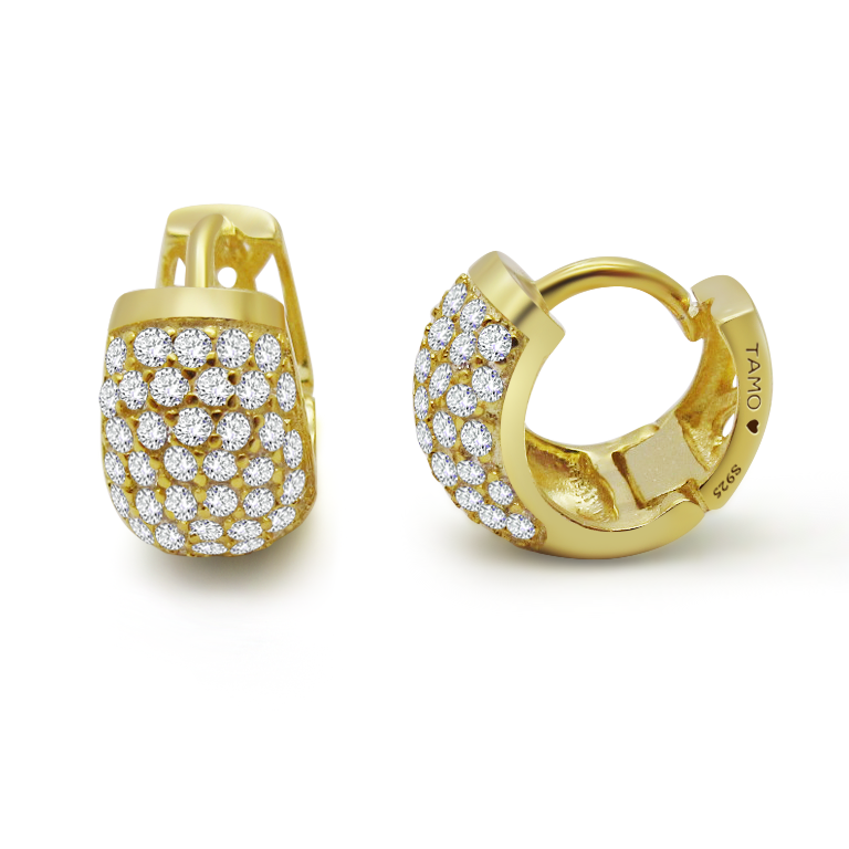 925 Silver Round Hoop Earrings