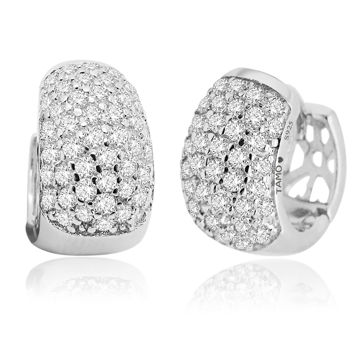 925 Silver Round Hoop Earrings