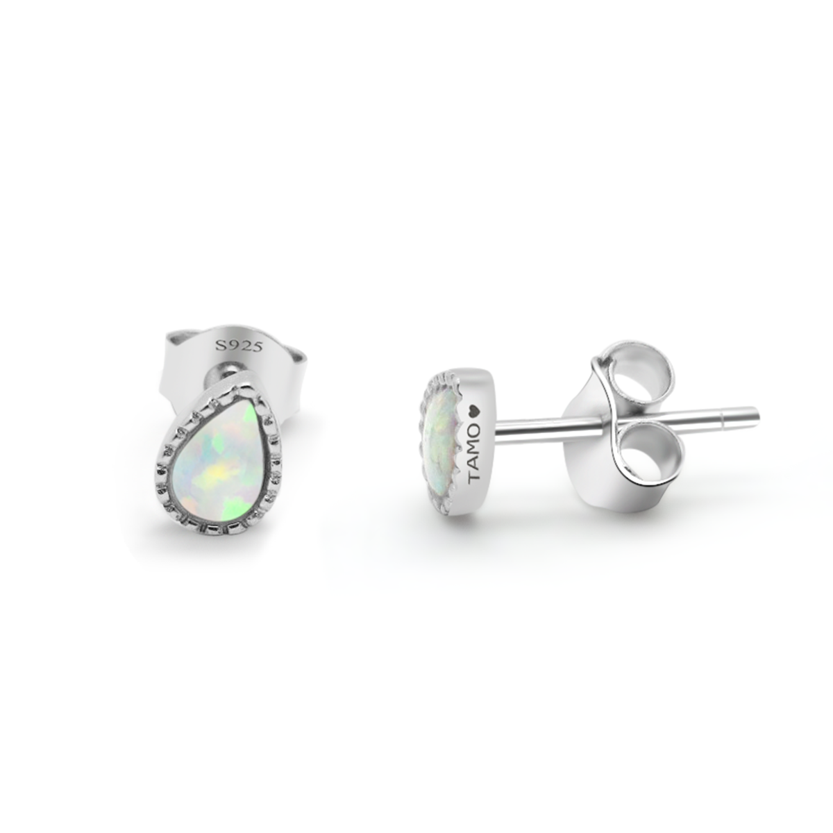925 Silver Opal Earrings