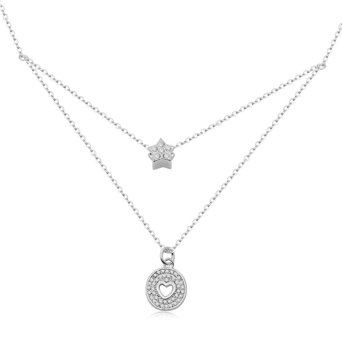 925 Silver Double Chain  Necklaces