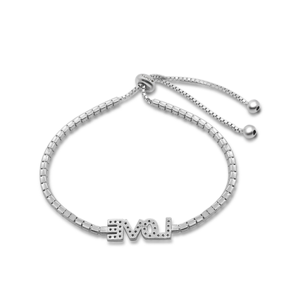 Real 925 Sterling Silver Adjustable Love Bracelets Fine Jewelry in Perfect Quality for Women Gift