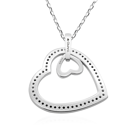 Real 925 Sterling Silver Oval Pendant Necklaces with Zircon Fine Jewelry in Perfect Quality for Women Gift